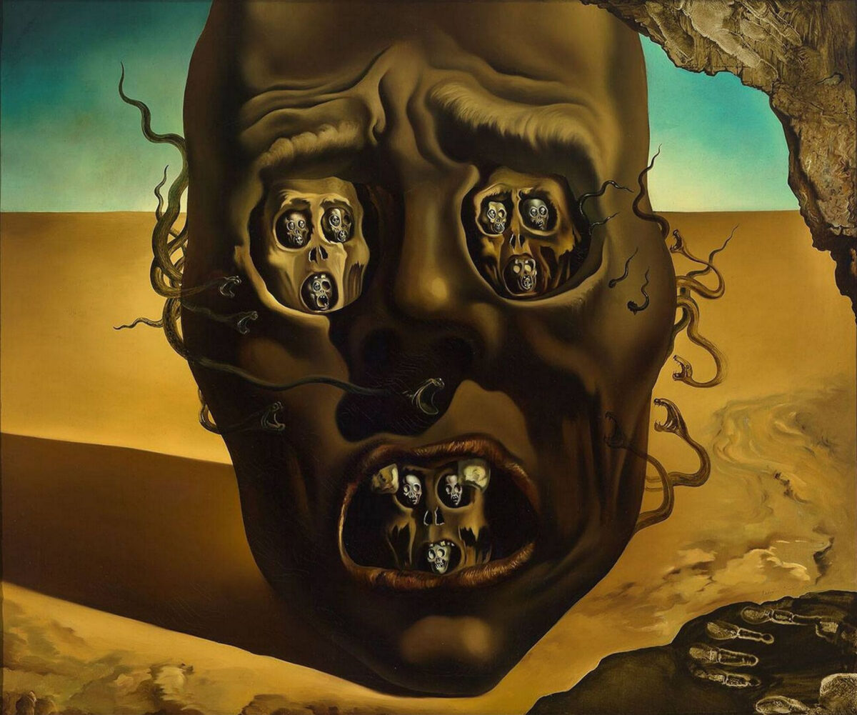 The face of war - Salvador Dalí, 1941.