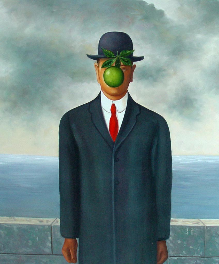 The son of a man, de René Magritte, 1968.