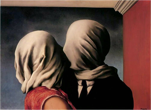 Os amantes de René Magritte, 1928.