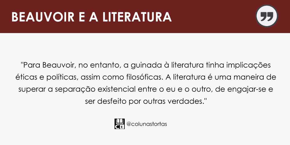 Beauvoir e a literatura