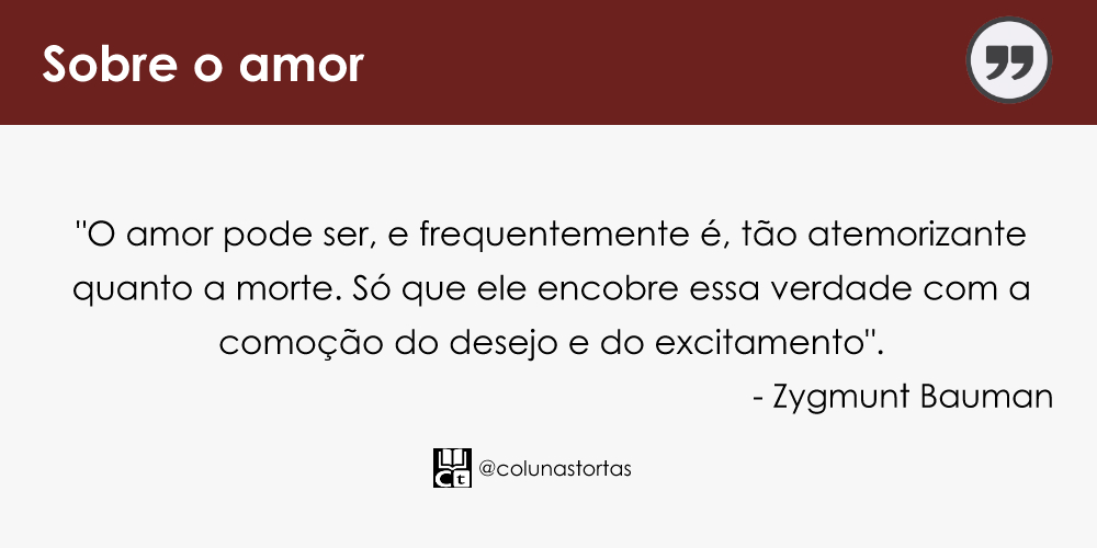 Bauman fala sobre o amor