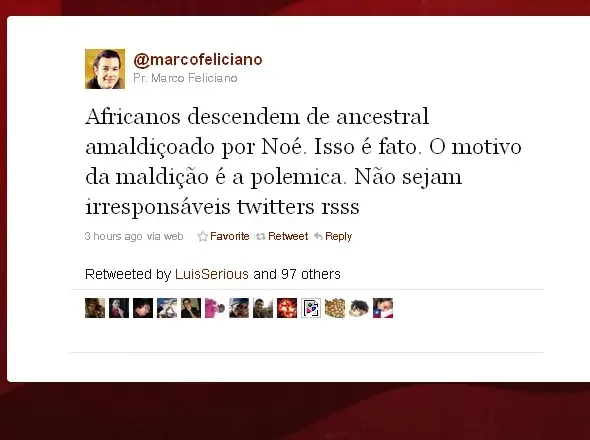 Marco feliciano sobre africa