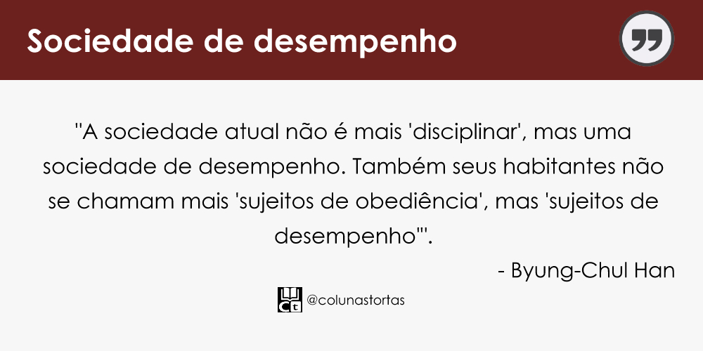 Citação do primeiro capítulo de Sociedade do cansaço de Byung-Chul Han