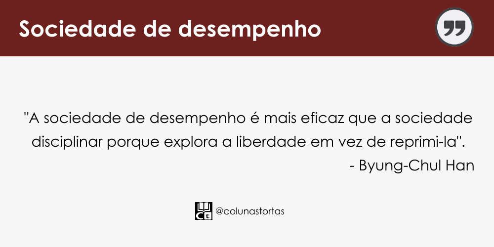 Citação do segundo capítulo de Sociedade do cansaço de Byung-Chul Han