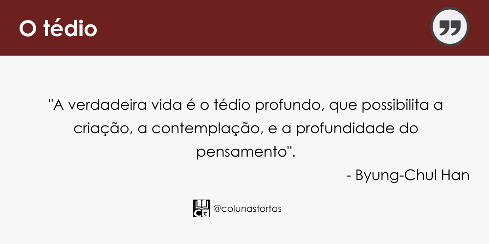 Citação do terceiro capítulo de Sociedade do cansaço de Byung-Chul Han