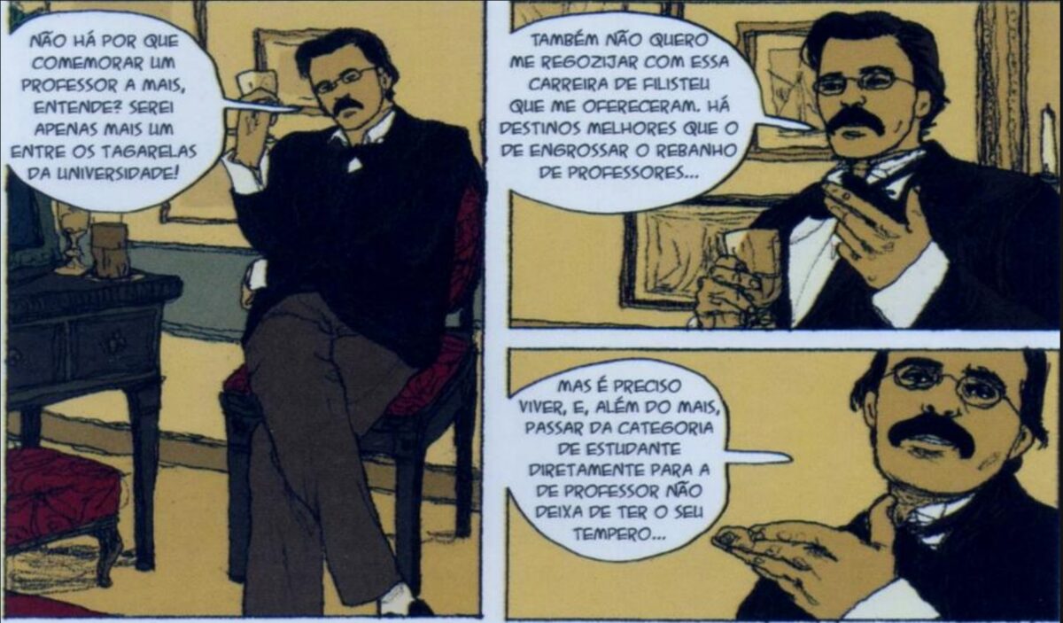 Nietzsche quando recebe o cargo de professor.